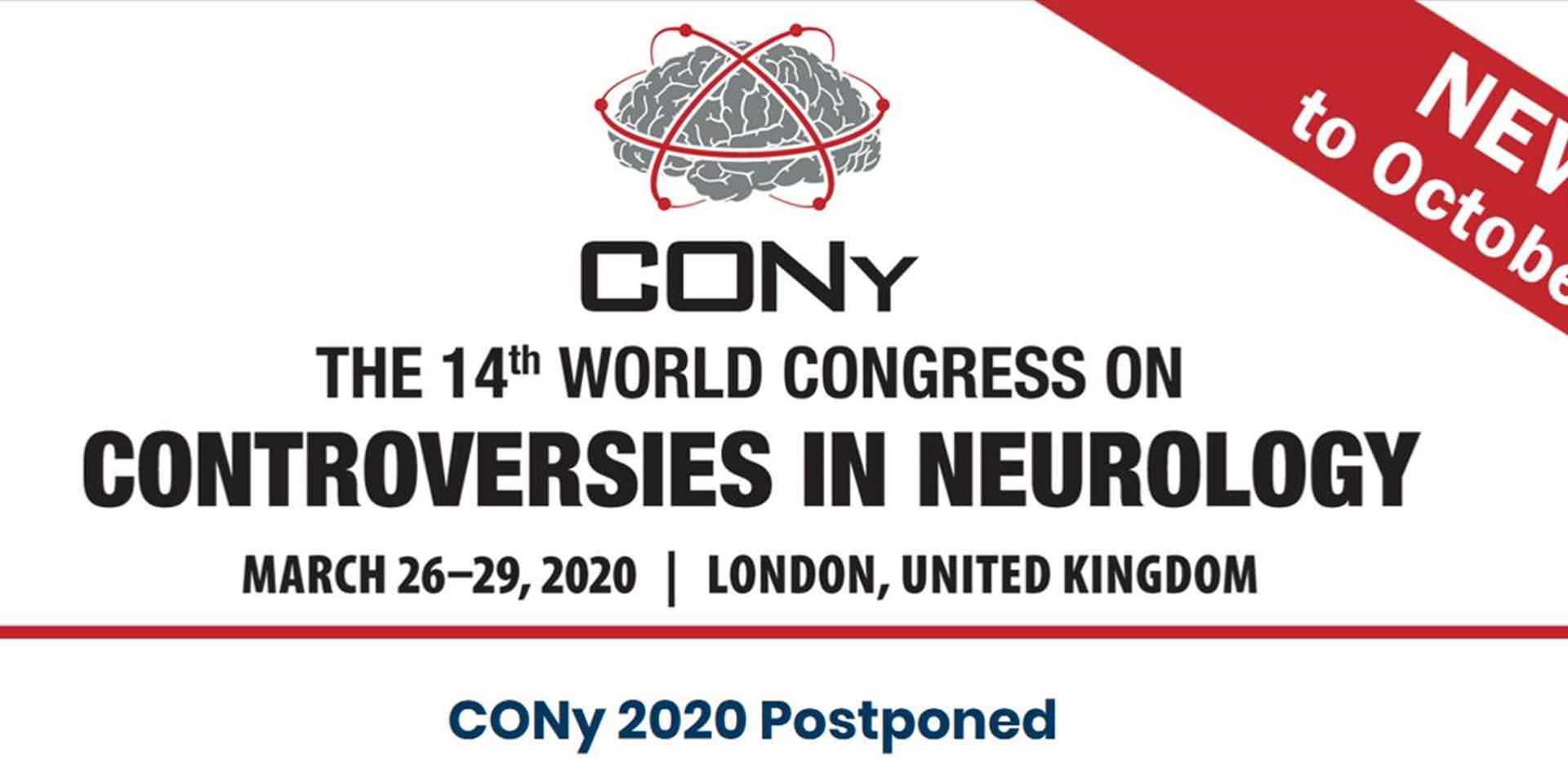 02-05.10.2020 Лондон. Приглашение на 14-й Всемирный Конгресс по спорам в неврологии (CONy) 